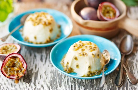 A light and fluffy mousse with a zingy twist from the sweet, sharp flavours of passion fruit