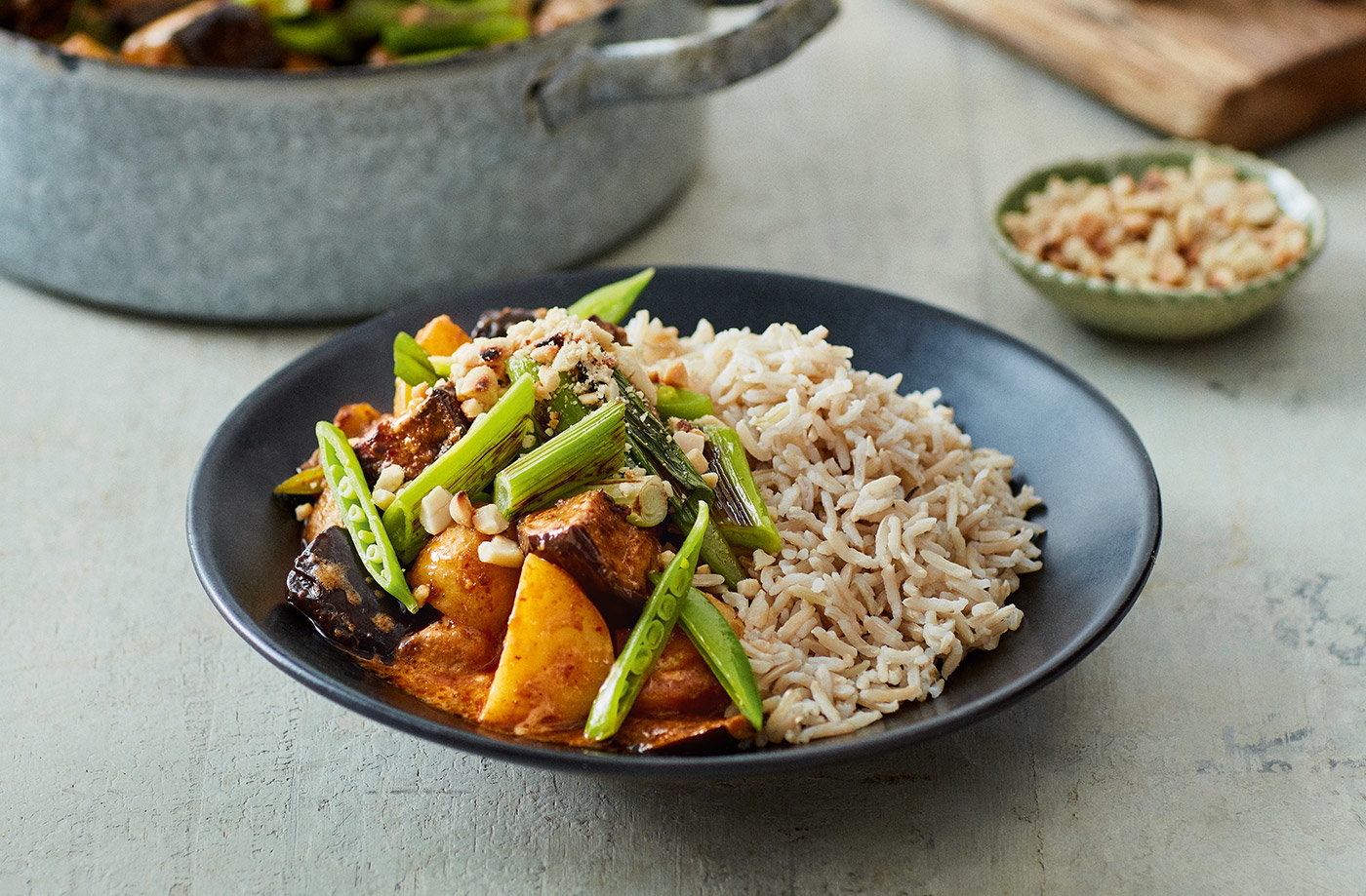 Aubergine massaman curry recipe