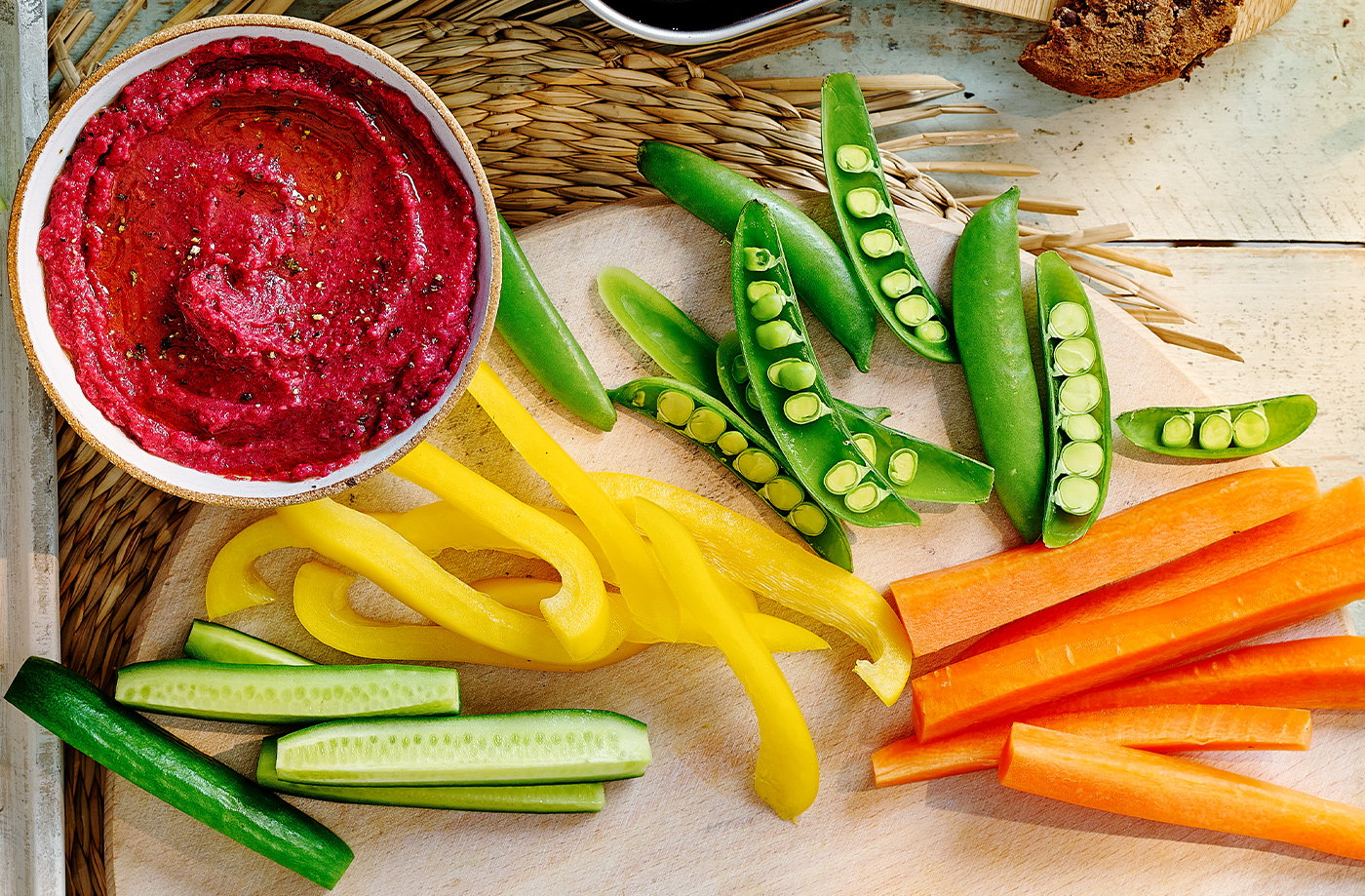 Beetroot and butter bean dip