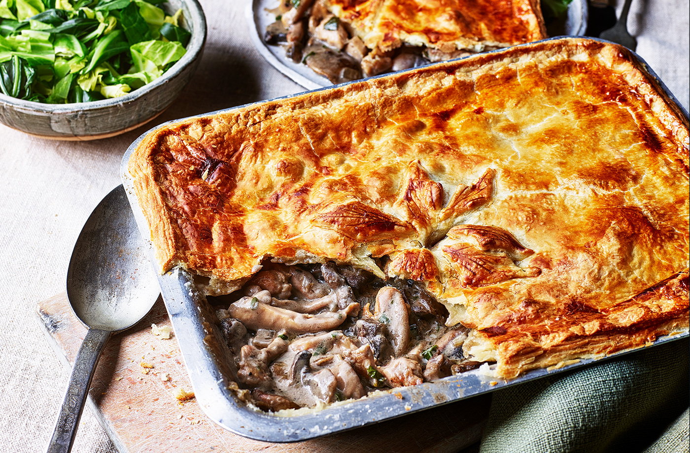 Chicken and mushroom pie recipe