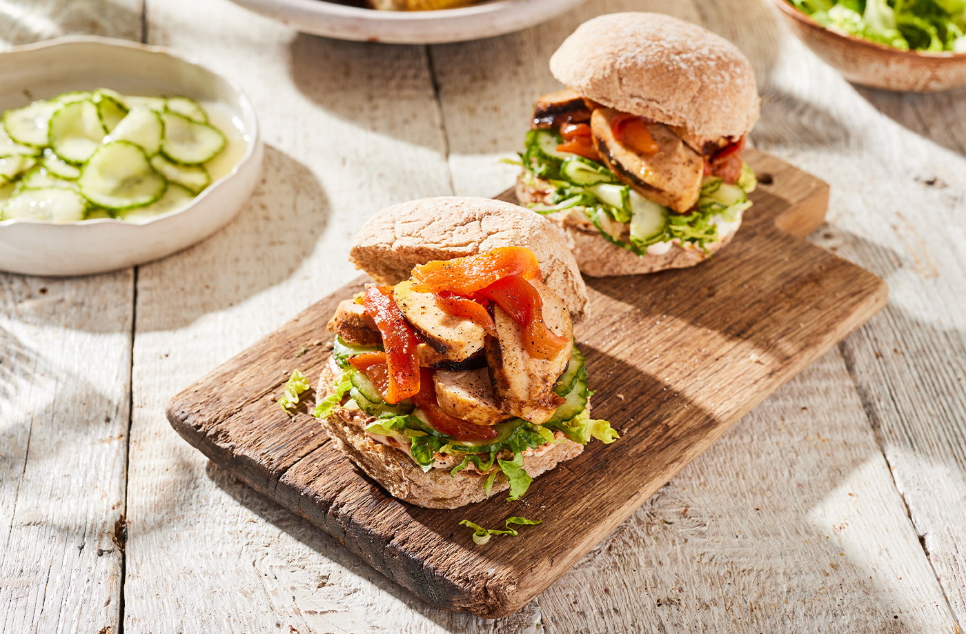 Jamie's chipotle chicken burgers recipe