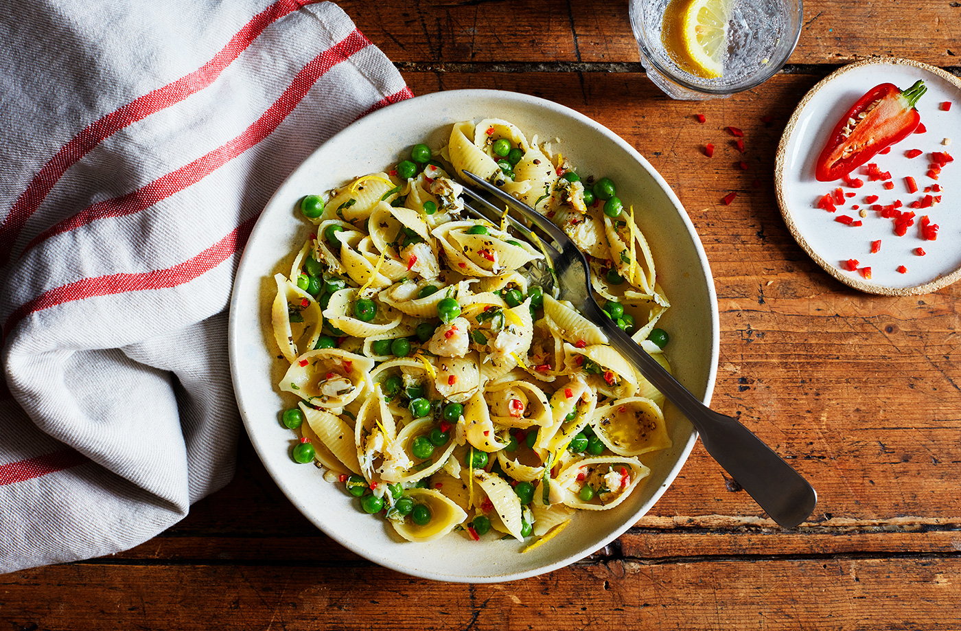 Crab conchiglie recipe