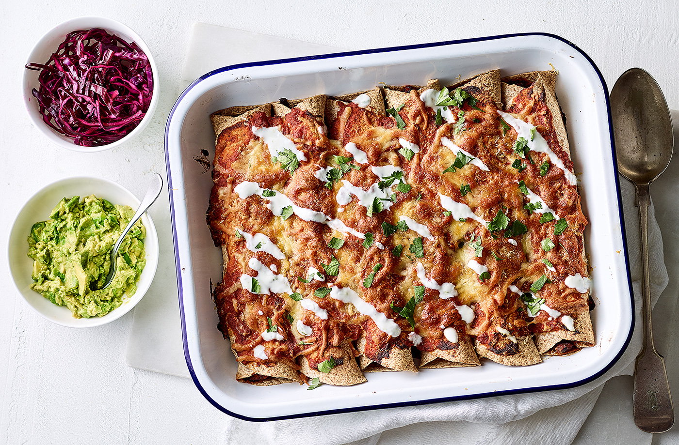 Easy chipotle chicken and black bean enchiladas recipe