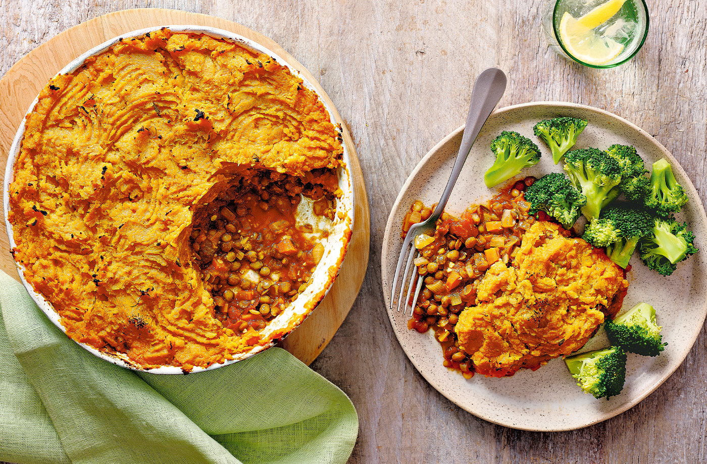 Lentil and sweet potato shepherd's pie recipe