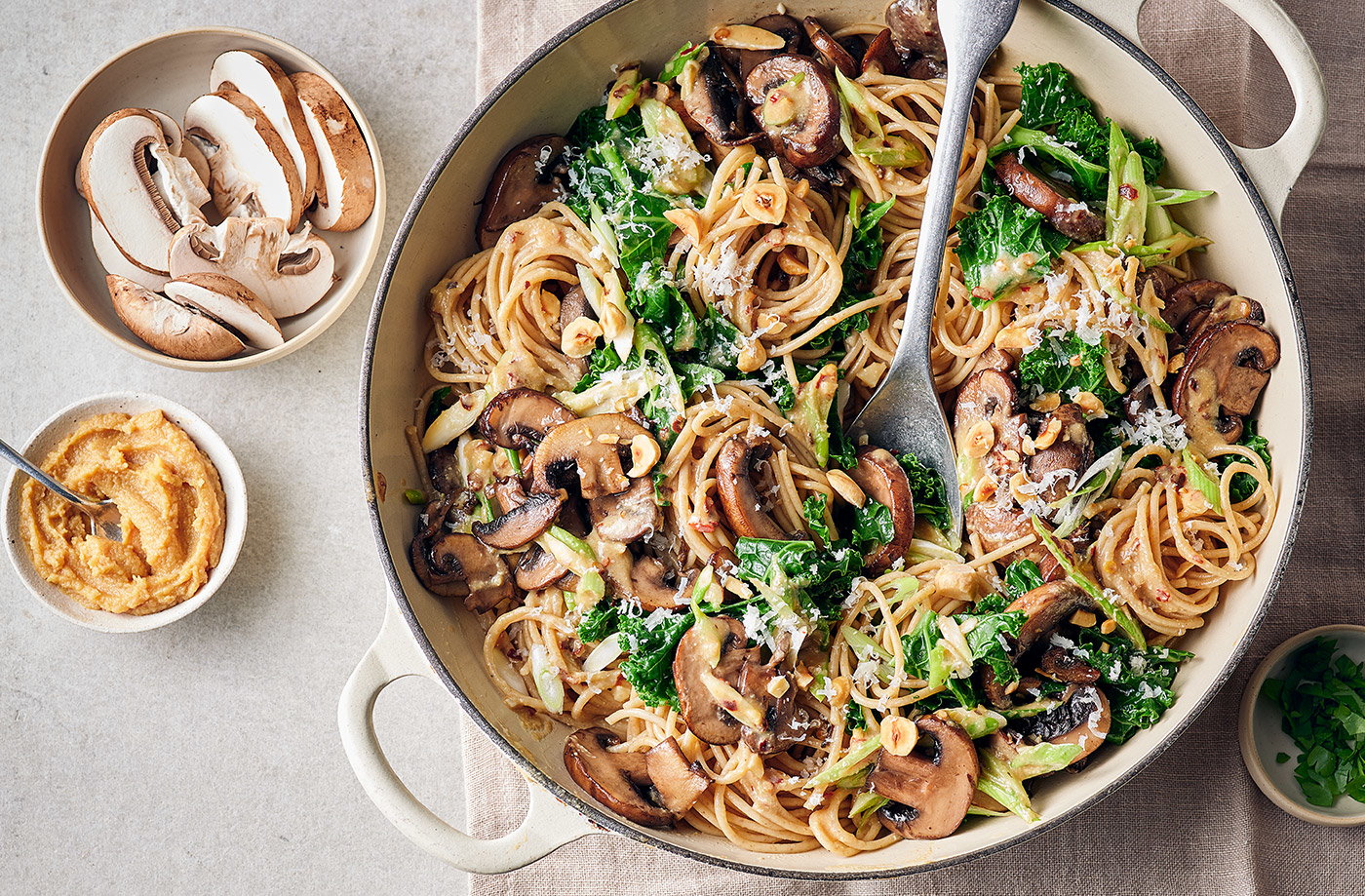 Miso mushroom pasta recipe