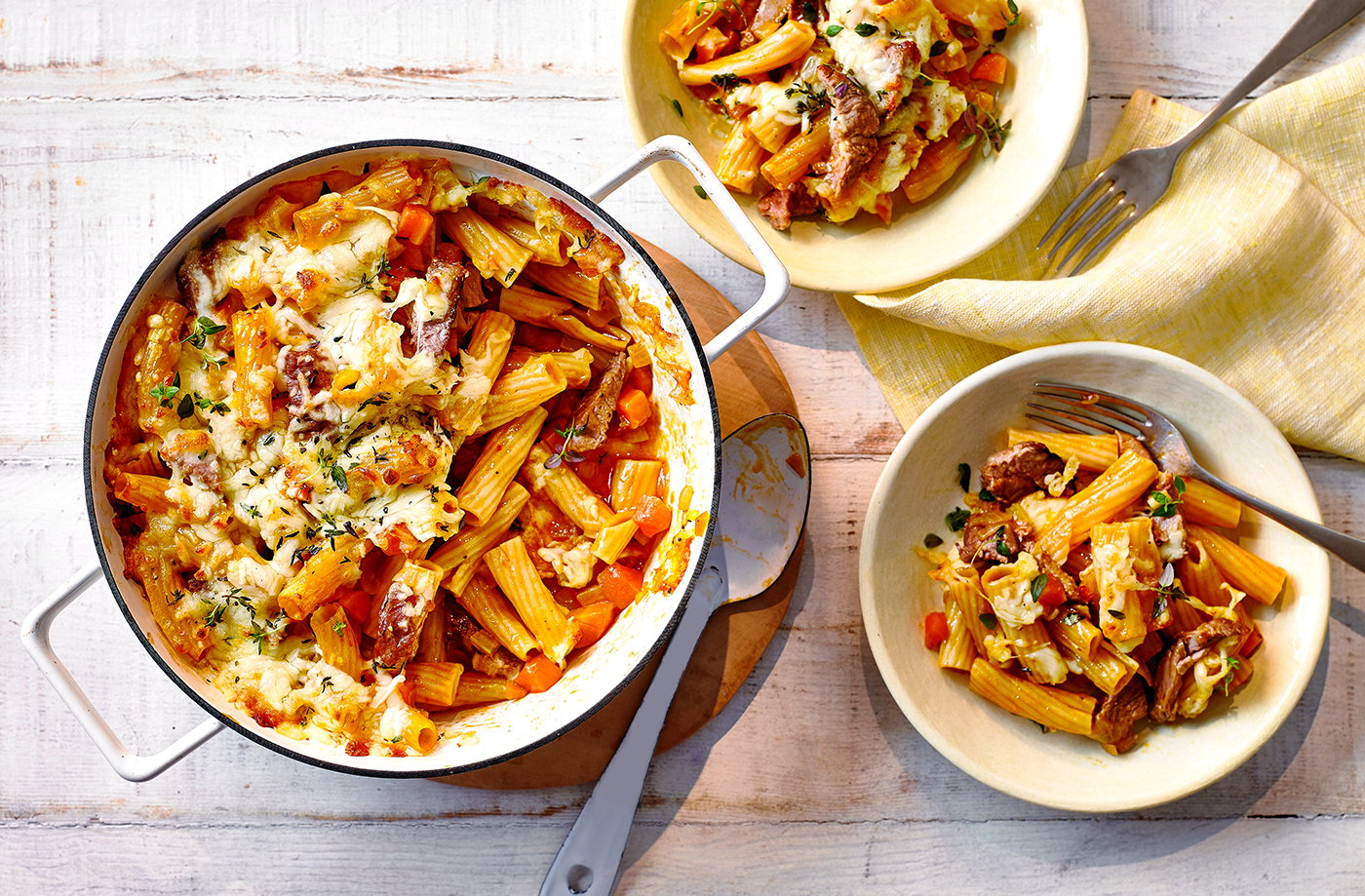 One-pot shepherd’s pie pasta bake recipe