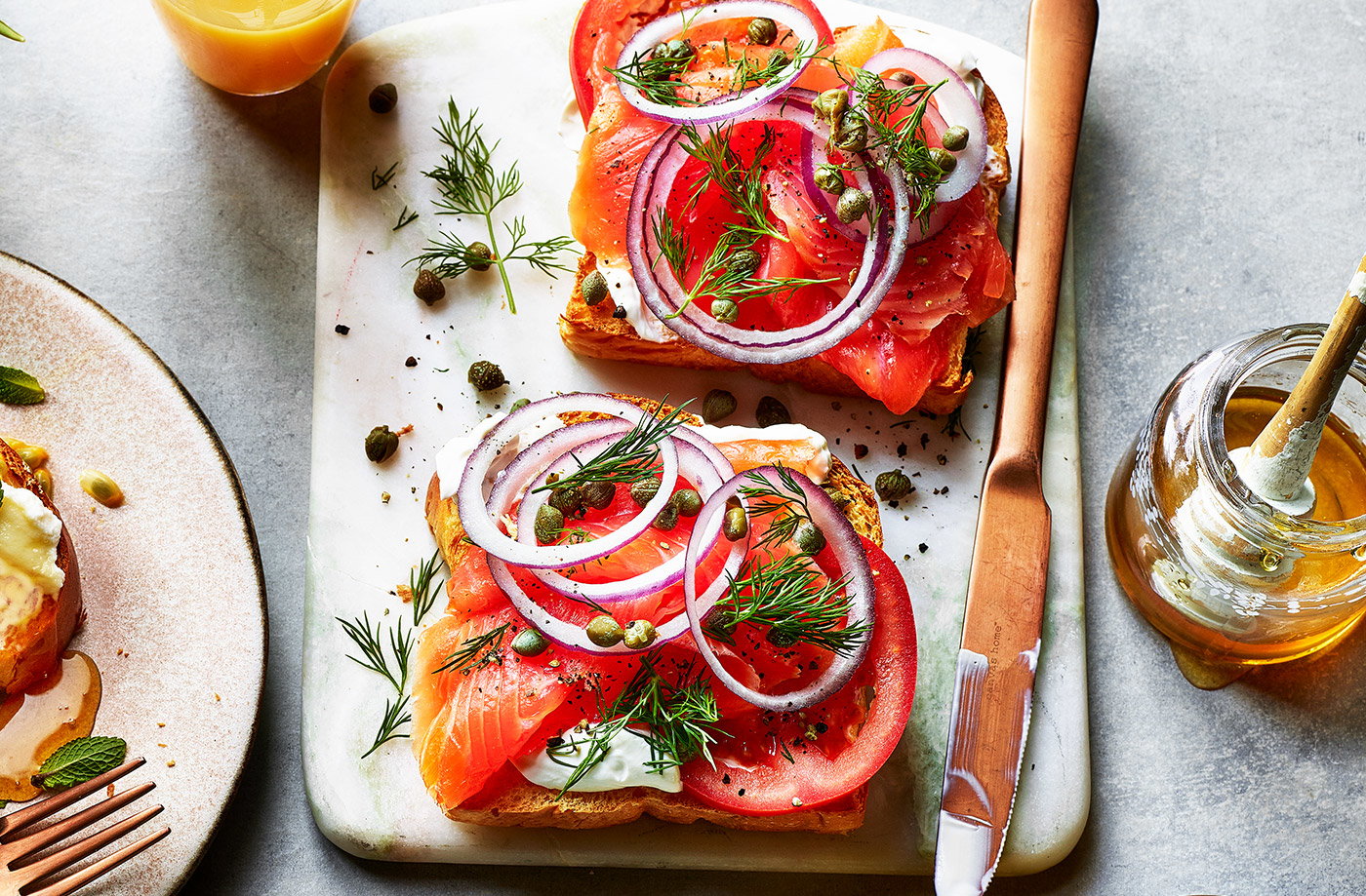 Smoked salmon open sandwich recipe