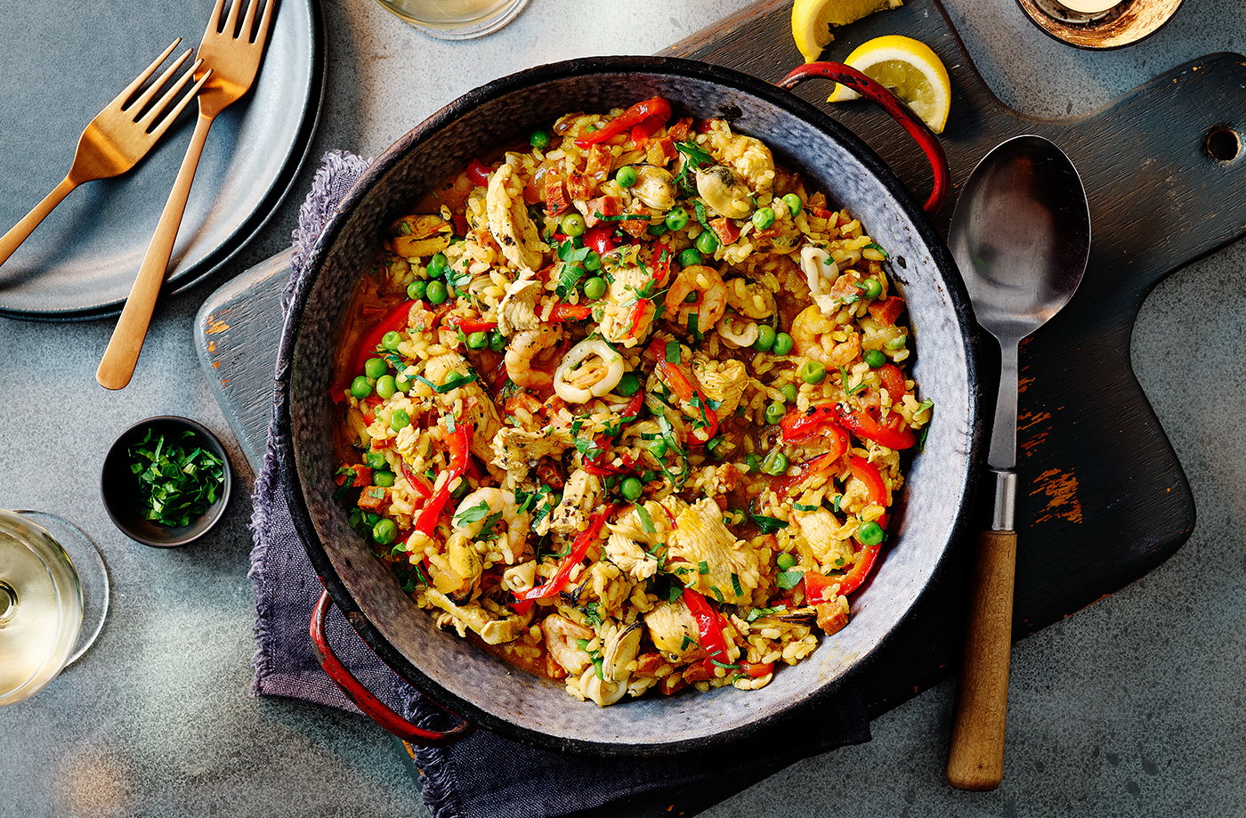 Paella for 2 recipe