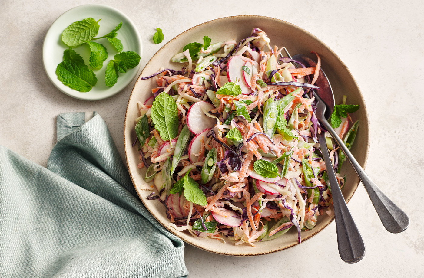 Spiced veg slaw recipe