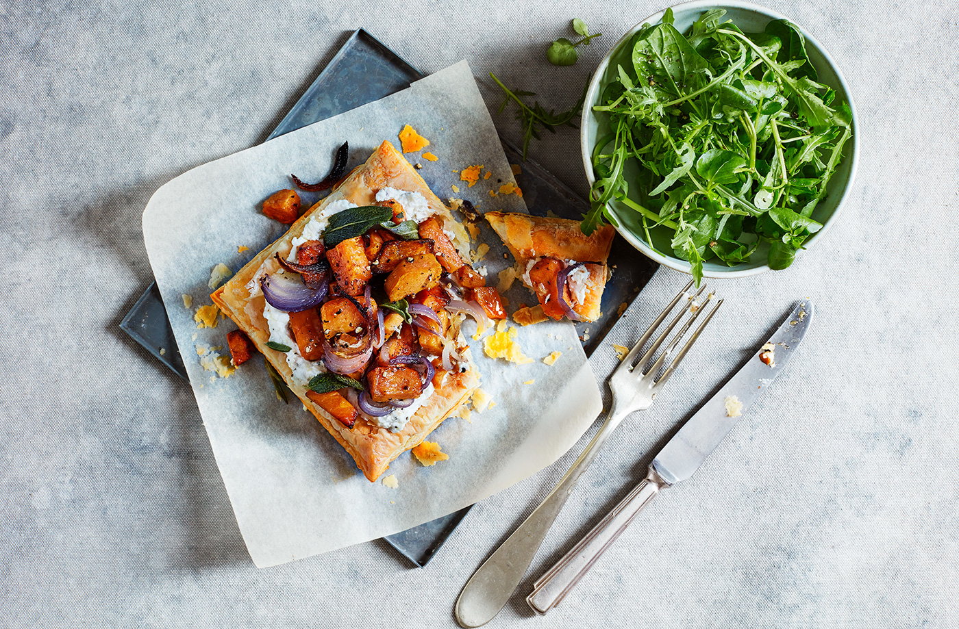 Sweet potato and sage tart recipe