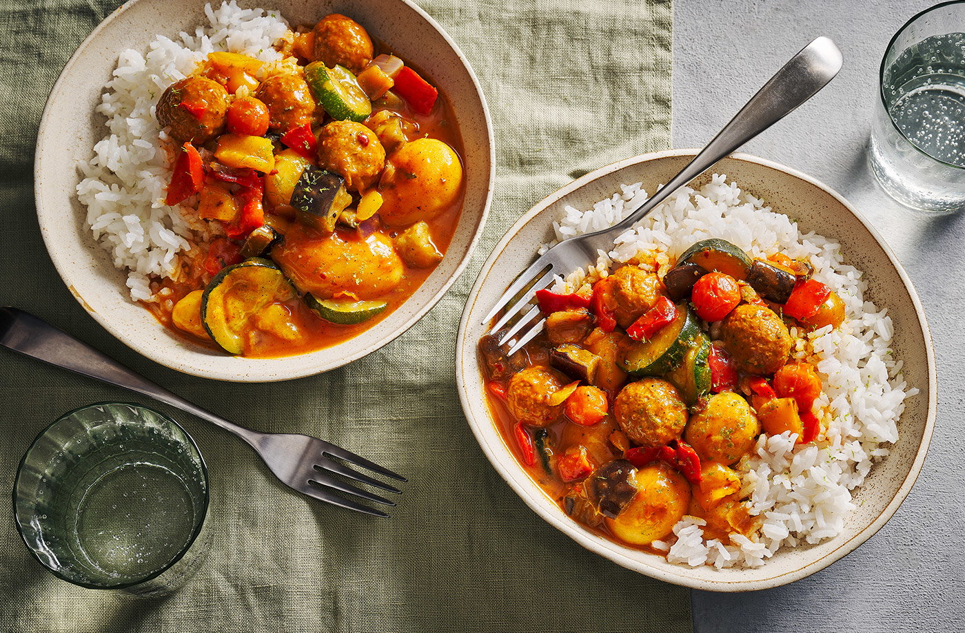 Thai red meatball curry recipe