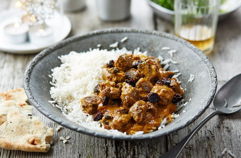 This dark lamb curry has just the right balance of flavours, ideal for a low hassle dinner party