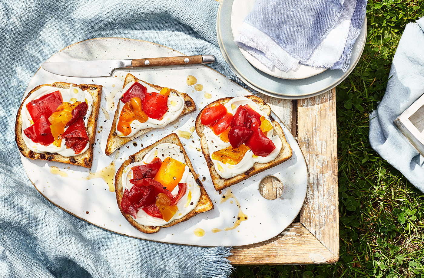 Roasted pepper fruit breads