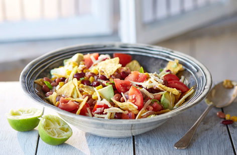 This vibrant and fresh salad works brilliantly as part of a barbecue or summer dinner. It combines classic Mexican ingredients, such as avocado and sweetcorn