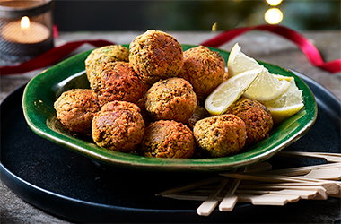 Baked falafel bites