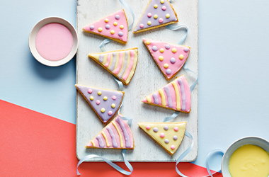 Shortbread bunting biscuits