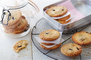 Cherry coconut biscuits