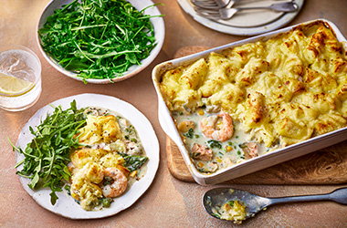 Throw-together fish pie