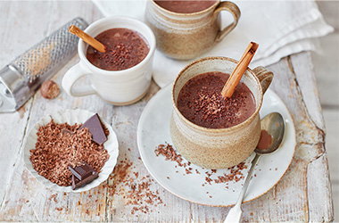 Salted caramel hot chocolate