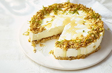 Lemon and lime cheesecake