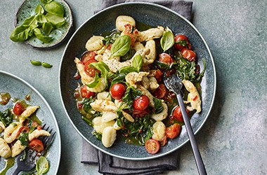 Spicy chicken gnocchi