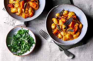 Creamy squash and sage gnocchi