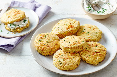 Dairy-free cheese and chive scones