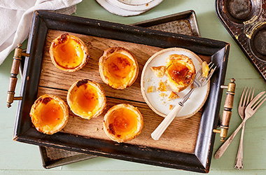 3-ingredient custard tarts