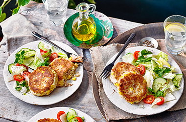 Tuna and sweetcorn fishcakes