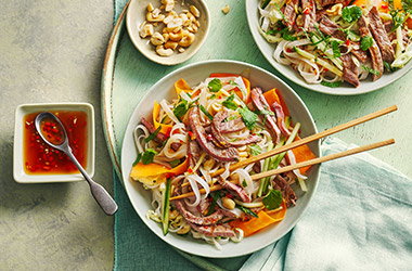 Vietnamese-style steak and noodle salad