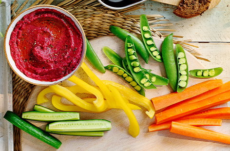 Beetroot and butter bean dip