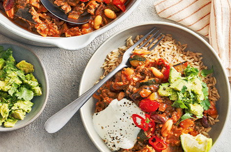 This veg-packed chilli con carne is made using frozen ingredients. Why not try making this in your slow cooker for extra flavour?