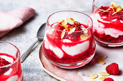 All you need are fresh raspberries and a few basics to make this fruity dessert