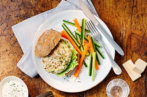 These turkey mince burgers are packed with onion, garlic and courgette for a tasty and healthy burger recipe for the little ones.