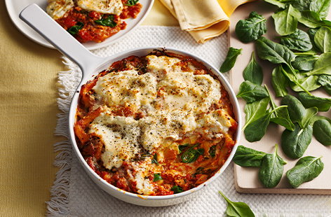 Make a lasagne in a pinch with this super dish that cuts down on effort, but not on flavour