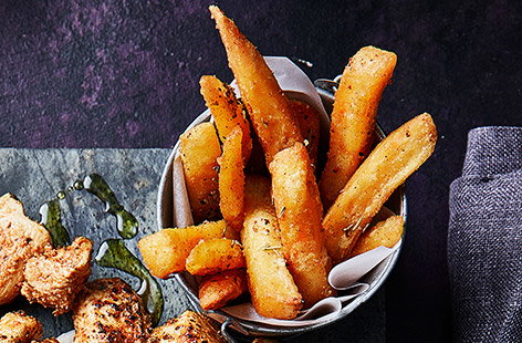 These aren't just any oven fries, they're covered in an array of tangy and exciting flavours