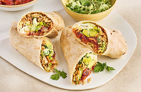 An easy, speedy veggie burrito recipe 