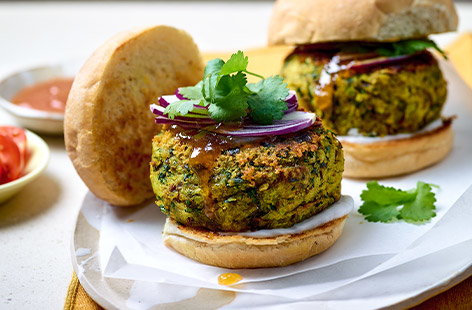 Spicy potato burgers (Vada Pav)