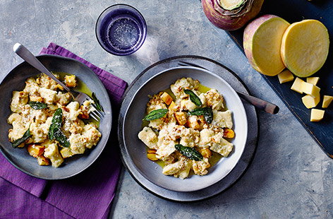 Swedes are sweeter than turnips and really take this simple, seasonal gnocchi recipe to the next level