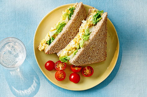 Spice up an egg mayo sarnie with a touch of mild curry powder, perfect for a quick 'n' tasty lunch for the kids.