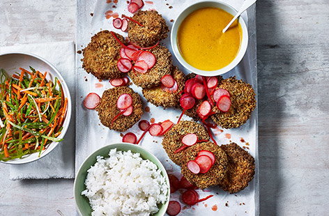 Serve your aubergine curry