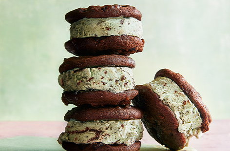 All you need for these vegan and dairy-free ice cream sandwiches are two ingredients, making them speedy treat you can assemble in moments for a TV night in