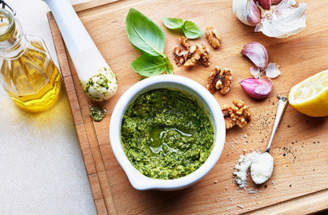 The perfect accompaniment to your homemade pasta, pesto is quick, cheap and easy to make