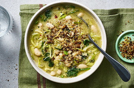 Try this comforting white bean and leek soup that's packed with vegetables