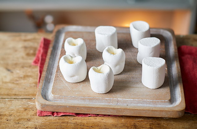 Shape the marshmallows