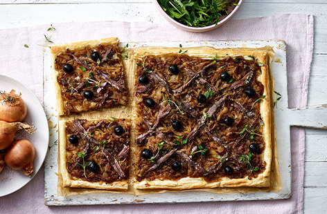 Essential and versatile, brown onions are an underrated ingredient in any pantry. This caramelised onion, anchovy and thyme tart is a great example of how delicious they can be.