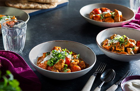 This quick and easy curry recipe uses just a handful of ingredients and is on the table in 20 minutes. Serve with your choice of naan or rice (or both) for a winner dinner!