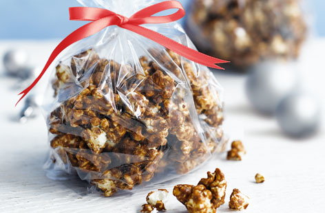 Popcorn gets a festive twist in this delightful edible gift, coated in treacle, golden syrup and a blend of warming spices. You can even make a big batch and store in an airtight container for up to a week in advance.