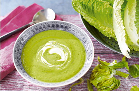 Combine romaine lettuce, avocado and dill to create a refreshing, chilled soup 