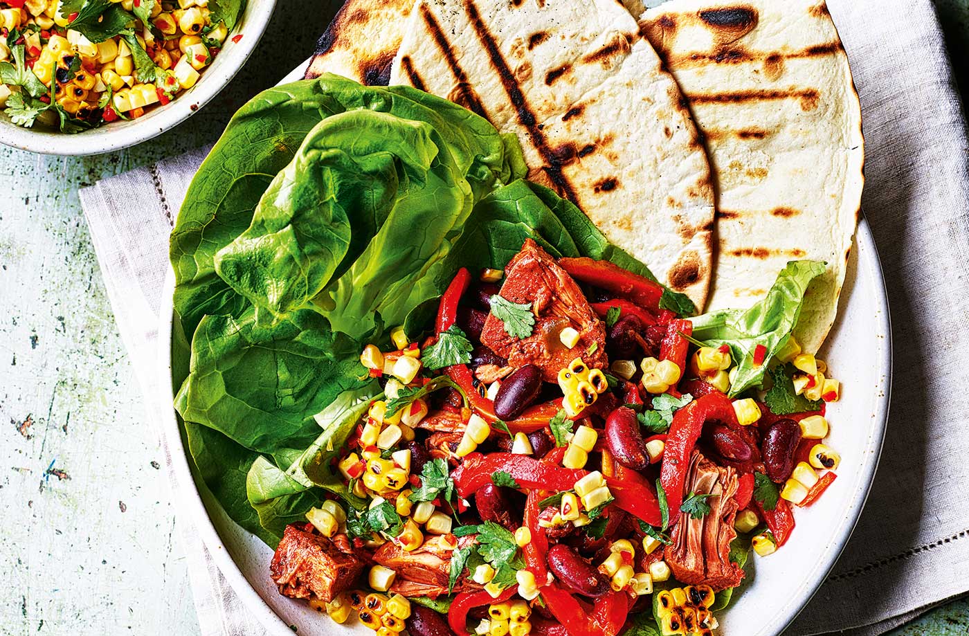 Jackfruit tortilla bowls recipe